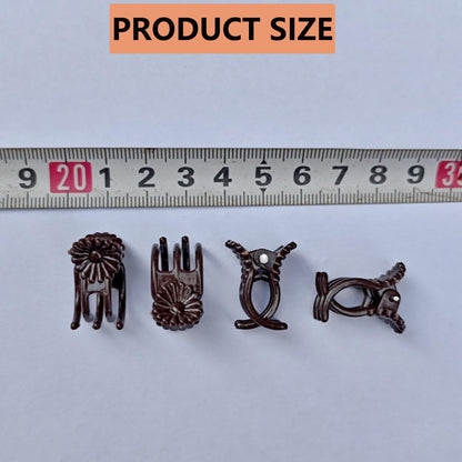 Plant Support Clips Reusable Garden Clips,100Pcs Medium Plant Clips,Tomato Support Clips,for Climbing Plants,Outdoor,Indoor Plants,Flowers,Stems,Vines Holding Clips (Brown)