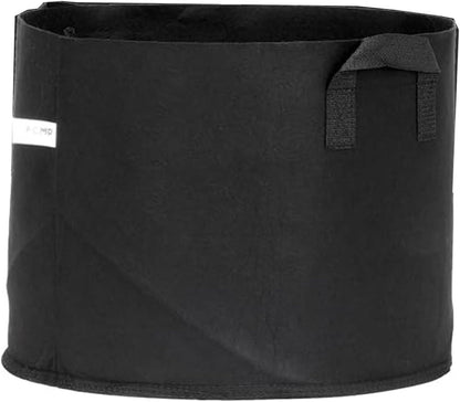 FCMP Outdoor 20-Gallon Modern Lightweight Non-Woven Insulating Fabric Breathable Grow Bags for Indoor or Outdoor Gardening, Black (5 Pack)
