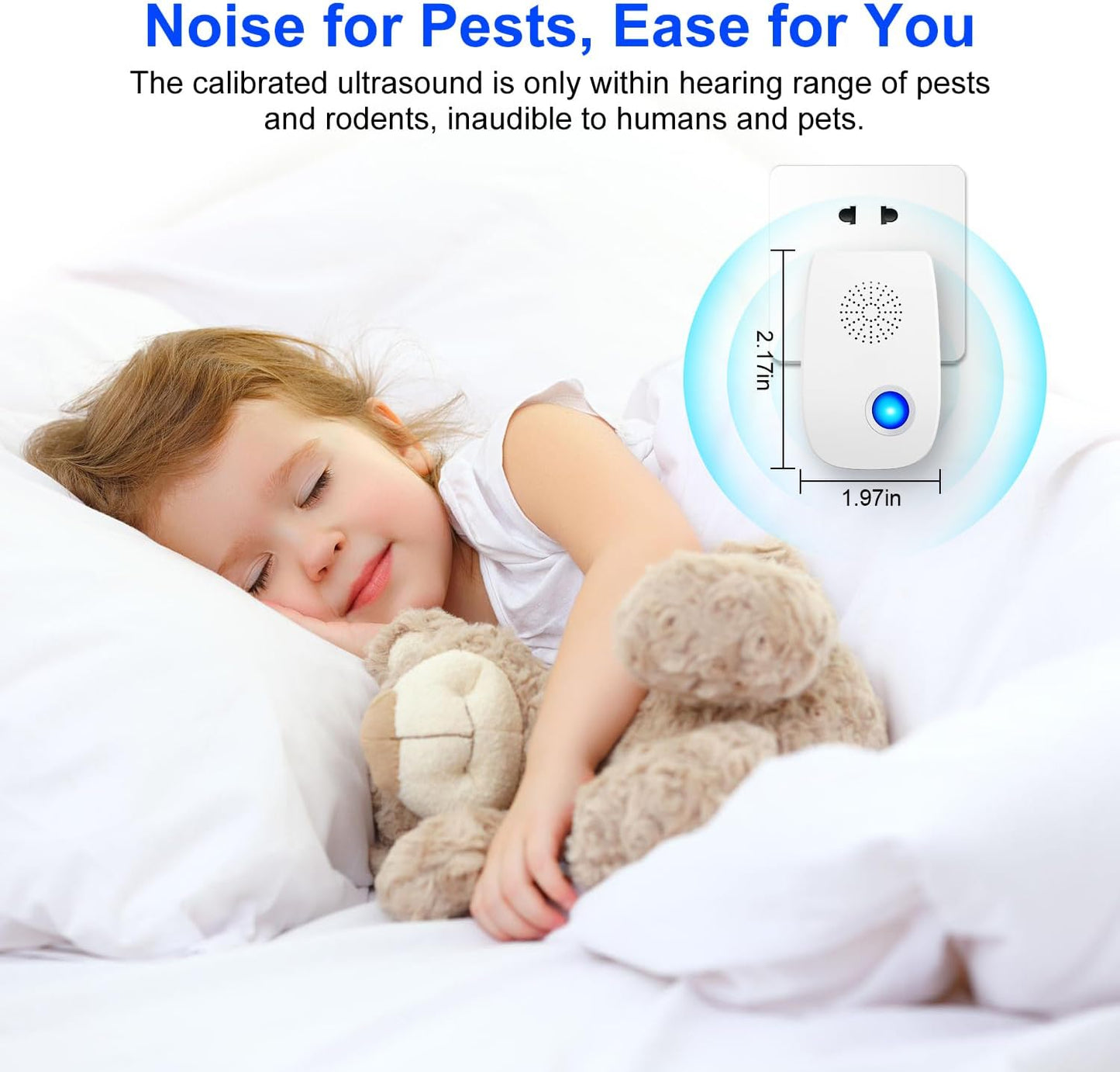 Upgraded Ultrasonic Repellent, Indoor Pest Repellent, Electronic Plug in Pest Control for Roach, Ant, Rodent, Mouse, Bugs, Mosquito, Spider Repellent for House, Garage, Warehouse (12 Packs)