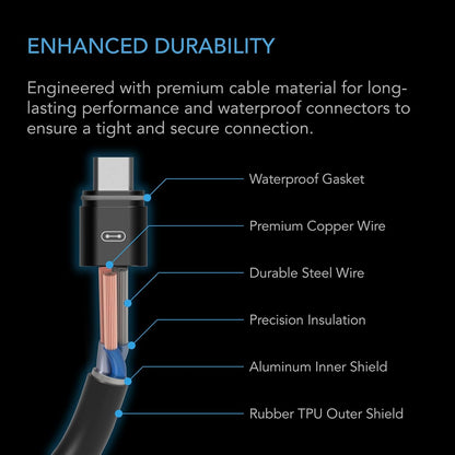 AC Infinity UIS Extension Cable Female to Male for Controller AI+, 10 Foot Cord with Water-Resistant Gasket, Enables Advance Functions Control, for CLOUDRAY, CLOUDLINE, IONFRAME, CLOUDFORGE, and More