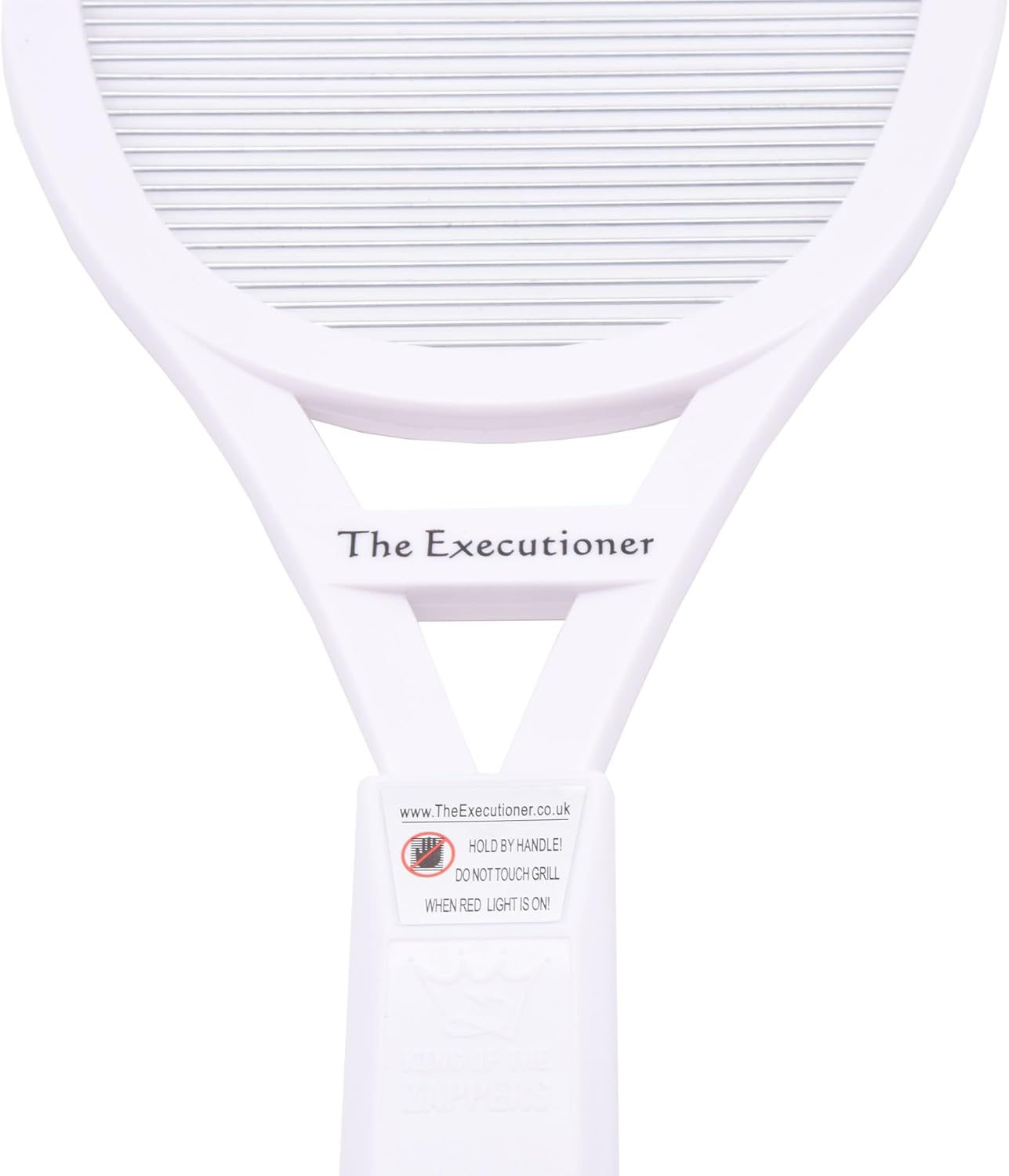 The Executioner Fly Zapper Mosquito, Wasp, Bug, Insect Killer Swatter Electric Fly Zapper Racket Single Layer for Efficient Zapping Indoor Outdoor (White)