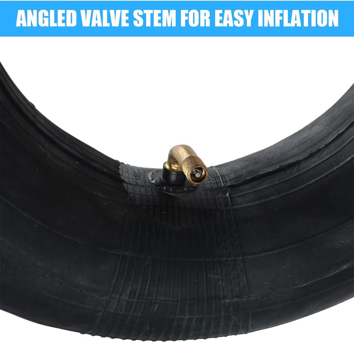 4.10/3.50-5 Inner Tube (2 PACK) with TR-87 Bent Valve Stem,Replacement for Wheelbarrows, Mowers, Hand Trucks and More 4.10-5 3.50-5 Tire and Tubes (4.10/3.50-5)