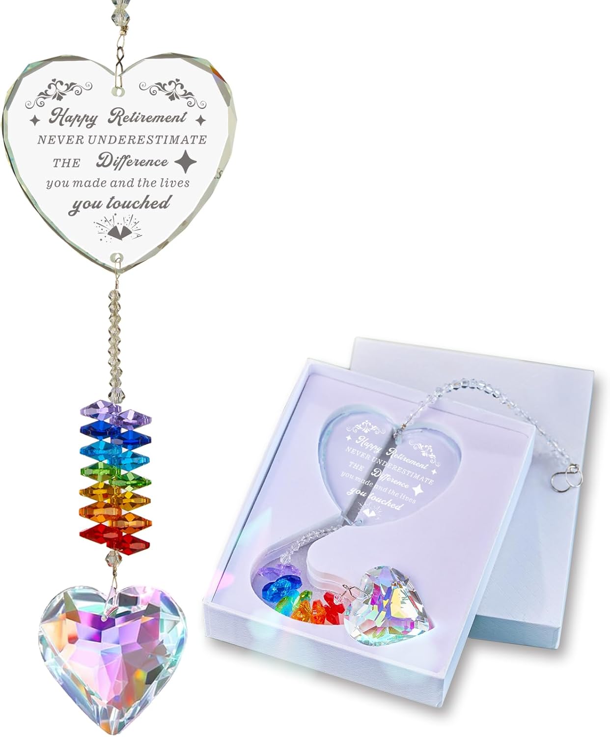 Retirement Gifts for Female Nurse Doctor, Crystal Suncatcher for Women Colleague Mother Teacher Grandmother Gift for her (Retirement Gift)
