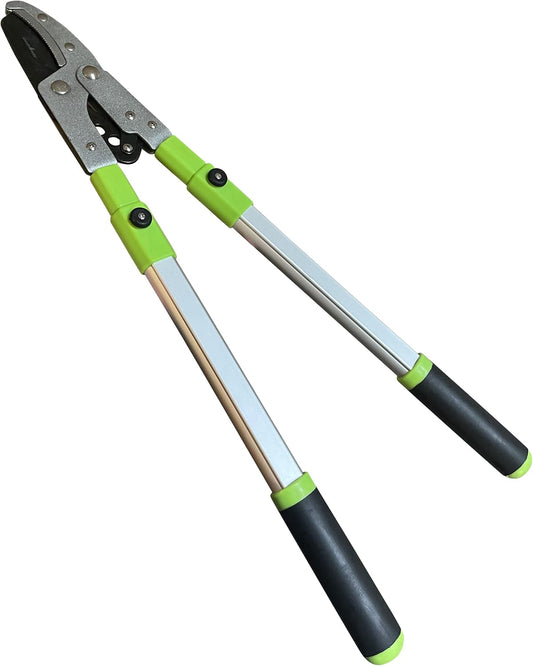 GARDEN GURU Extendable Anvil Lopper Tree Trimmer with Compound Action, Chops Thick Branches with Ease, 28-40”, Non-Stick High Carbon Steel Blade, Heavy Duty Branch Cutter, 2 Inch Clean Cut Capacity