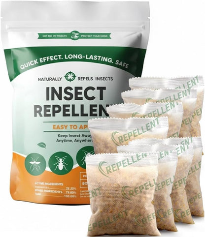 Natural Pest Repellent for Home and Car, Mosquitoes, Ticks and Flies Repellent,Keep Ants, Roaches, Fleas, Silverfish, and Bedbugs Away - 8P