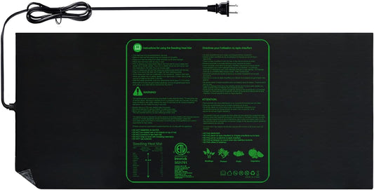 Upgrade 48"x20" Durable Waterproof Seedling Heat Mat with ETL Certified, Warm Hydroponic Heating Pad for Germination,Indoor Plant Gardening and Cutting, Brewing and Seed Starting Greenhouse