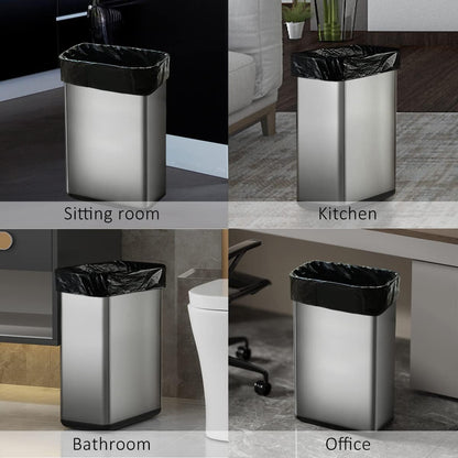 Medium Black Trash Bags 8 Gallon 330 Counts Strong Garbage Bags by Teivio,Waste Basket Trash Bags,Bathroom Trash Can Bin Liners, Plastic Bags for home office kitchen