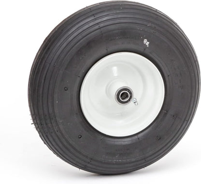 Pneumatic Replacement Wheel | 13.6" Tire for Wagon, Nursery Cart, Wheelbarrow | 4.00-6 Wheel Size | Hub/Bearing Size Options