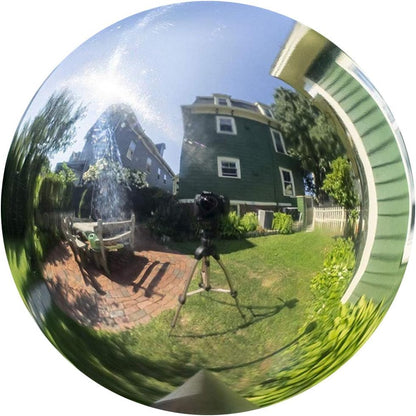 10 inch Diameter Gazing Ball,Silver Stainless Steel Polished Reflective Smooth Garden Sphere Globe Mirror,Colorful and Shiny Addition to Any Garden or Home
