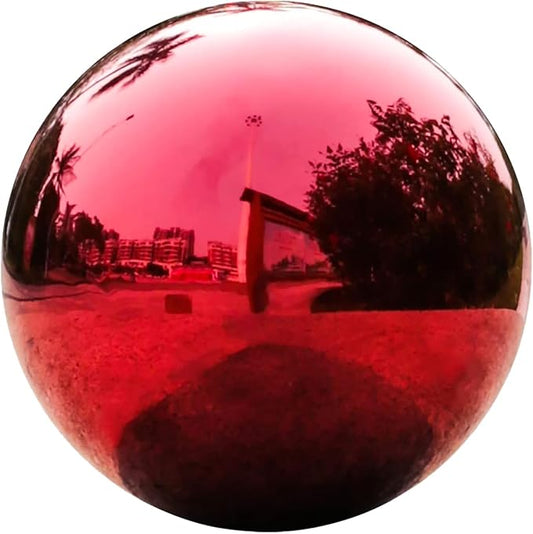 Stainless Steel Garden Gazing Ball 5.3 Inch Mirror Reflective Sphere Polished Decorative Globe for Outdoor Patio Lawn and Yard