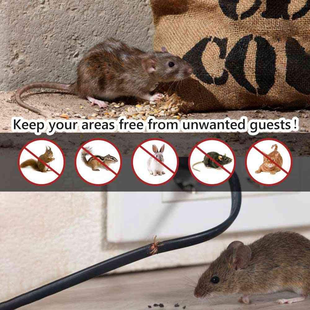 Rodent Repellent Battery Operated Ultrasonic Mouse Repeller for Car Engines Squirrel Pest Repeller Under Hood Rat Repellent Mice Deterrent for House Garage Attic Indoor 1 Pack