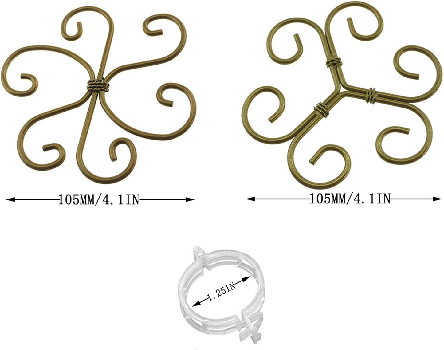 QAZXCDEW-Plant Stem Support,Vertical Growth Support,Plant Stem Holder,Combining Two Styles Delivery of 50 Plastic Plant Clips for Thriving Growth Middle and Small Climbing Plants-8pcs