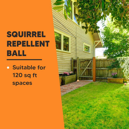 Squirrel Repellent Balls (8 Pack, 5.3 oz) – Peppermint Oil Outdoor Deterrent for Garden, Bird Feeder & Attic – Safe for Pets & Plants, Long-Lasting Natural Protection