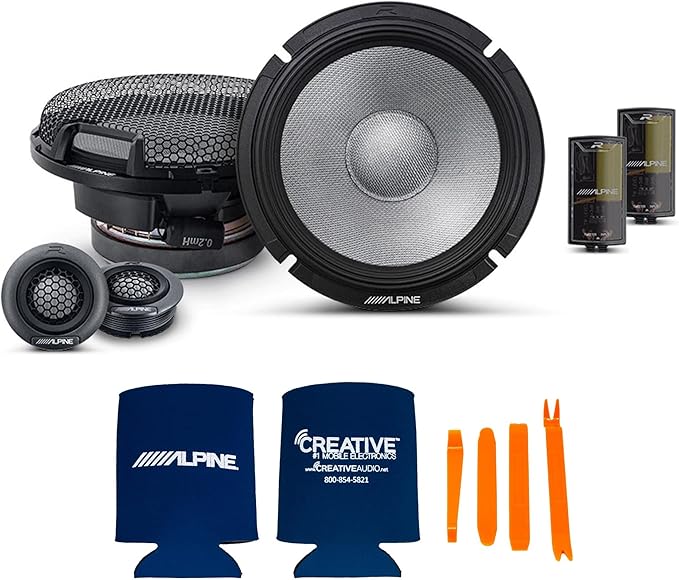 Alpine R2 Speaker Bundle - Two Pair of R2-S65C 6.5" R-Series High-Resolution 2-Way Component