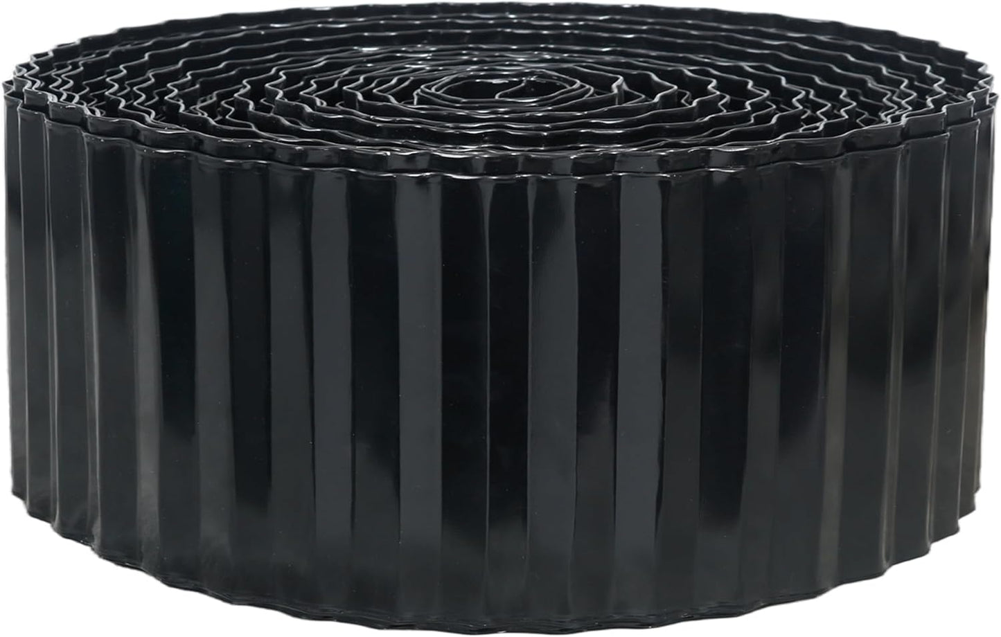 Corrugated Metal Garden Edging, 4"×100Ft Landscape Edging Border for Lawn, Flower Bed and Garden, Flexible Lawn Edging for DIY Tree Surrounds Borders and Landscaping, Black