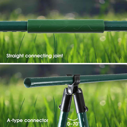 Adjustable Garden Stakes Connectors, Plastic Plant Trellis Clips for 0.43 inch Diameter Rods Connecting Joints for Tomato Cage Cucumber Teepee Climbing Plants Frame