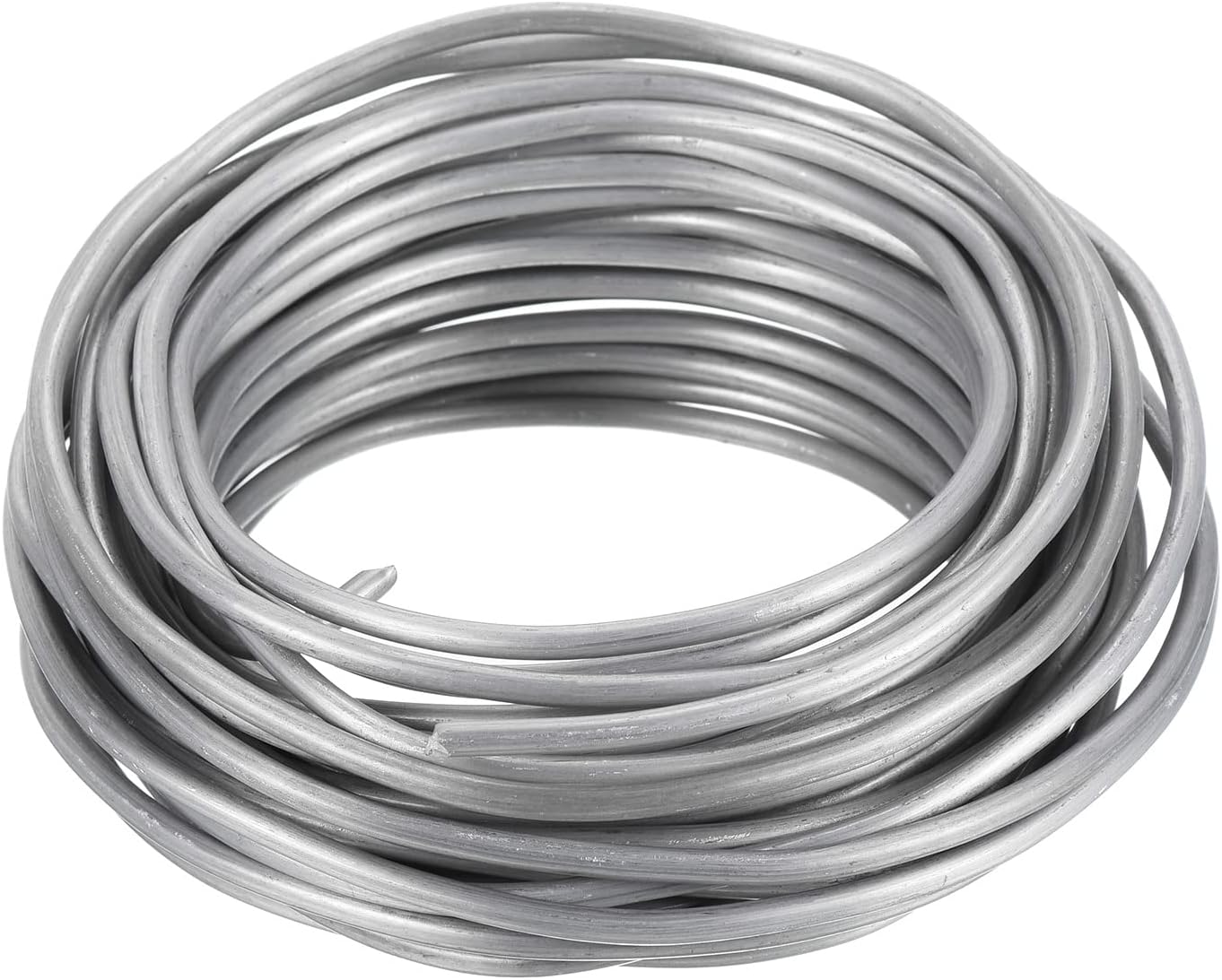 PATIKIL 3.5mm Bonsai Training Wire, Floral Wire Stems Anodized Aluminum Tree Wire 32.8 Feet Total for Gardening Branch Fixing, Silver Tone