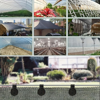 20 Pieces Shade Cloth Clips,Black,Sunshade Cloth, Bird Proof Net, Garden Netting, Greenhouse Nets,Woven Net Heavy Duty Lock Grip, Detachable and Reusable