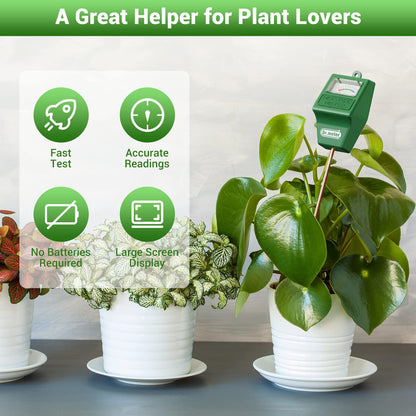 Dr.meter Soil Moisture Meter for Plants, Plant Water Gauge Test Kit