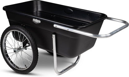 Smart Carts Premium Yard Cart - Strong, Lightweight, and Perfectly Balanced (20" Flat Free Wheels)