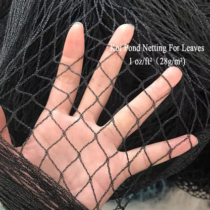 Koi Pond Netting for Leaves 20x30 Ft, 1/2 in Strong Woven Fine Mesh Pond Leaf Net Cover, Protecting Koi Fish from Herons, Raccoons, Birds, Cats & Predators, 28 Pcs Stakes Included