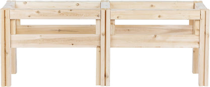 Greenes Fence Four Bucket Elevated Cedar Wood Garden Frame, 54 in. x 16 in. x 20 in. - Made in USA with North American Cedar