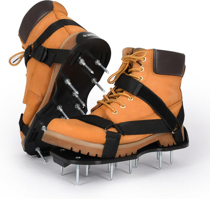 Lawn Aerator Shoes (Unisex) - Aerator Shoes for Lawn Aeration 2" Spikes - Pre-Assembled Adjustable Hook & Loop Straps - Lawn Aerator Shoe Size (US 5-14) - Aerator Shoes for Healthy Lawn
