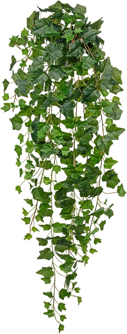 Hollyone Artificial Hanging Plants Wall Potted 47.2" Fake Ivy Vine Faux Ivy Leaves Hanging Greenery