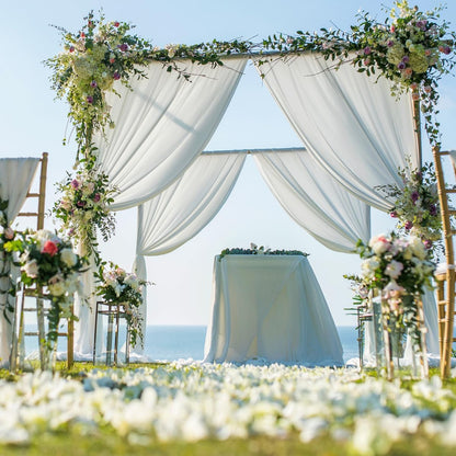 Wedding Square Backdrop Stand,Wedding Arches for Ceremony Square Metal Balloon Arch Stand Garden Arbor Frame for Wedding Birthday Party Baby Background Decoration,6.6FTx6.6FT Gold