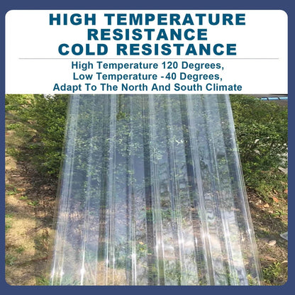 Transparent Plastic Sheets,Outdoor Sunshade Canopy Panels,Greenhouse Board,Sturdy Panel,for Outdoor Shed Board.(39.37x102.36in)