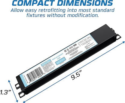 10 Pack - Replacement for ICN-4P32-SC 3 & 4 Lamp T8 Fluorescent Electronic Ballast - 120-277 Volt - Instant Start - UL Approved
