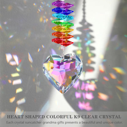 Grandma Gifts, K9 Crystal Suncatcher Grandma Birthday Gifts from Granddaughter Grandson Grandchildren Grandkids for Mothers Day Christmas