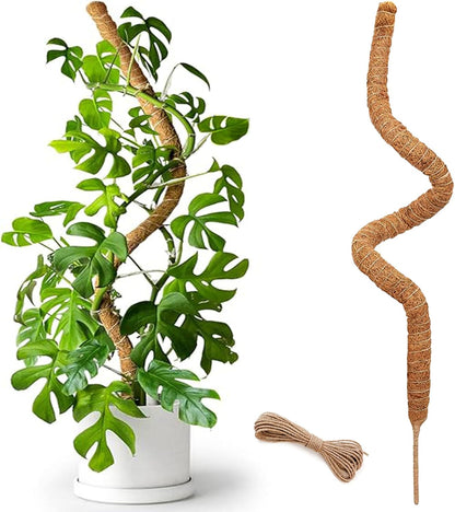 Soupiar Bendable Moss Pole, 47 Inch Moss Poles for Plants Monstera, Tall Moss Poles for Climbing Plants Indoor, Large Moss Pole Support, Garden Trellis Plant Stand Stakes for Potted Plants, Pothos