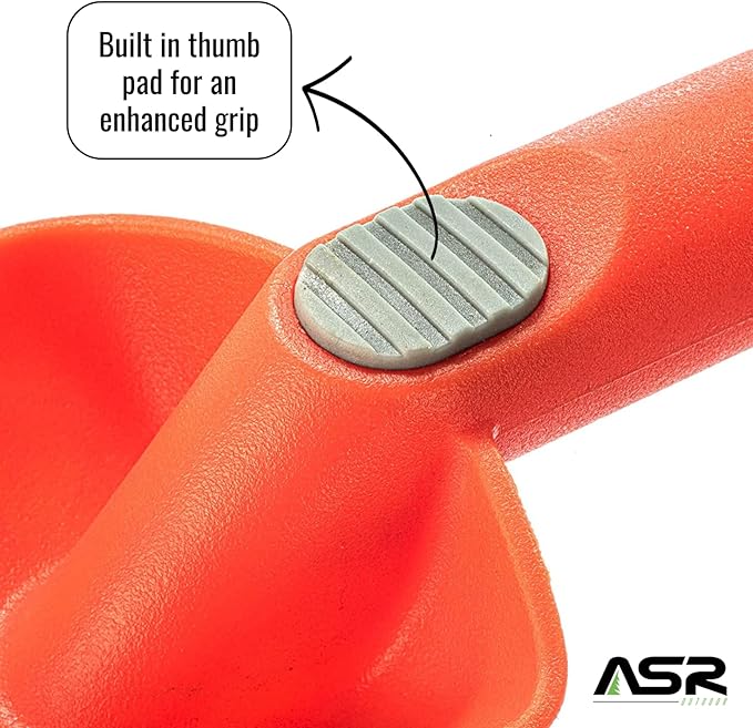 ASR Outdoor - Orange 11 inch Heavy Duty Nylon Hand Trowel