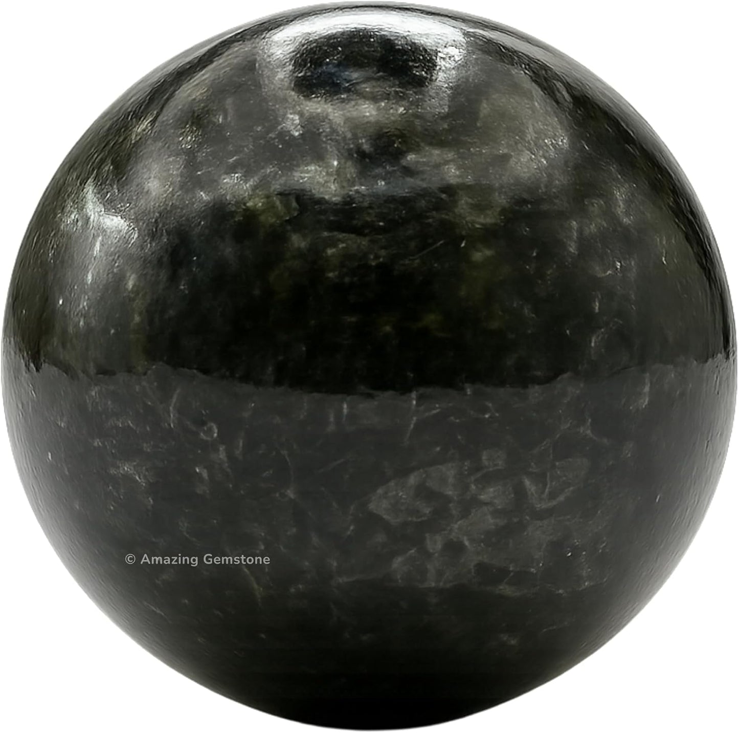 Amazing Gemstone Nuummite Crystal Ball with Stand - 2" Inches Crystal Sphere Meditation Balls for Witchcraft and Decorative Balls