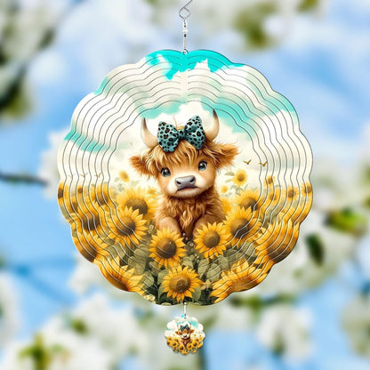 Peacock Hanging Wind Spinners for Women Men, 12 Inch Metal 3D, Stainless Steel Hanging Wind Catchers Sculpture for Outside, Christmas Decoration Garden, Unique Gift Xmas