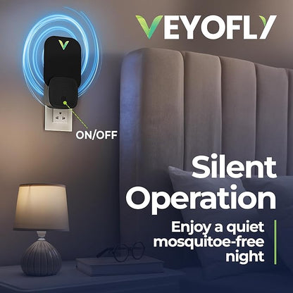 VEYOFLY Fly Trap Indoor, Fruit Fly Traps for Indoors, (2 Device + 6 Refills) Gnat Traps for House Indoor, Fly Catcher Indoor, Plug in Light Flying Insect Trap, Bug Light Killer, Fly Trap