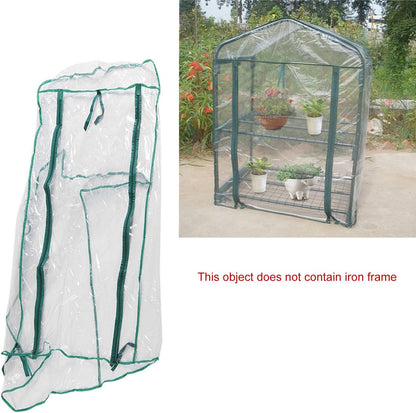 Mini Portable Garden Greenhouse PVC Cover - Outdoor Warm Plant Shelter for Flowers and Seedlings Without Stand