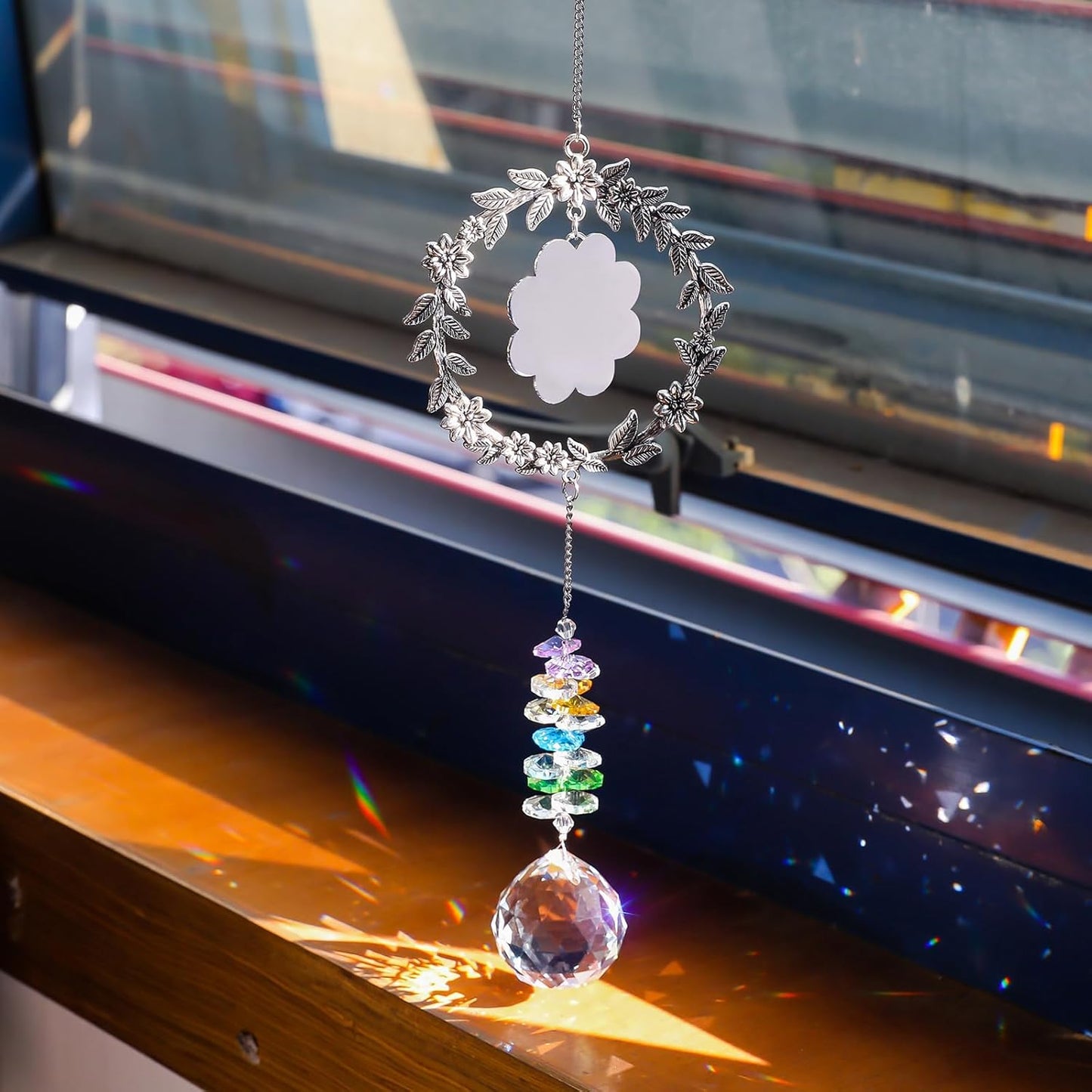 Persoanlized Gifts for Women Mom Sister Friends, Unique Crystal Suncatcher, Sun Catcher Ornament for Window Rainbow Maker Hanging Gift