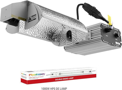 Plantmax UltraGrow – 1000W eFlex HID DE Grow System, Dimmable Ballast, Controller Port with HPS 1000W Bulb for Indoor Growing