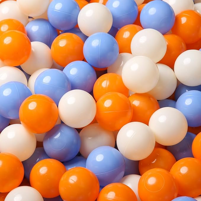 TRENDPLAY Plastic Balls for Ball Pits 2.2 Inch, Pack of 50 100 200 500 Hollow Balls, Perfect for