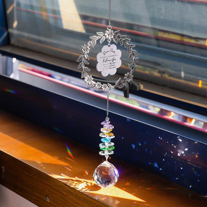 Sis Sun Catcher Gifts for Sisters Birthday, Crystal Suncatcher for Window, Rainbow Maker Hanging Ornament Gift for Sister Birthday Christmas, Best Sister Ever, My Best Friend Ideas