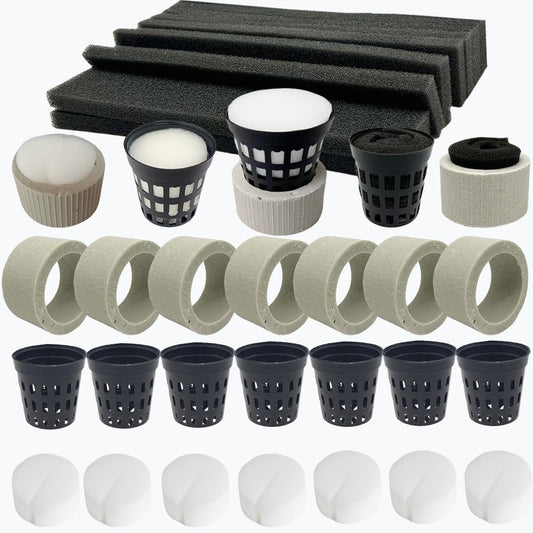 40 Pcs Aquatic Plants Fixed Rings Set, Anti-Floating Ceramic Aquarium-Plant Rings Plant Weights