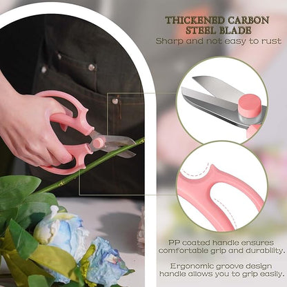 Floral Toolkit,Rose Thorn Remover Tool, Garden Pruning Shears Scissors Kit, Florist's Toolkit,Use for Florist Supplies (Toolkit)