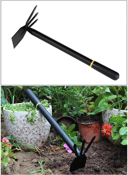 Hoe and Cultivator, Hoe Garden Tool, Hand Hoe Cultivator Garden Tool, Thickened Manganese Steel, Garden Hoe for Weeding, Planting, Loosening Soil, Digging