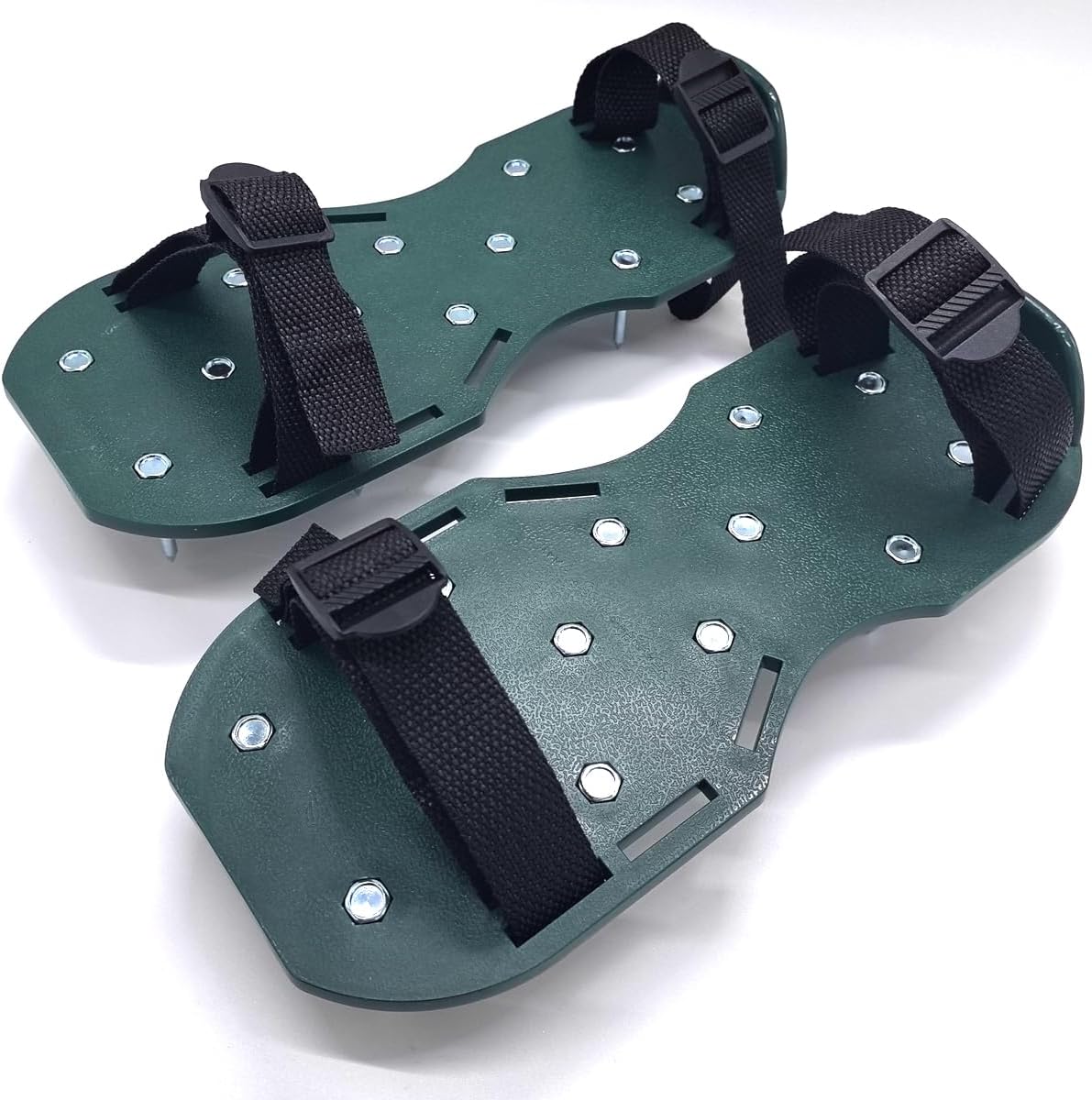 Lawn Shoes, Spike Shoes Lawn Tool Aeration Shoes for Epoxy Floor, Lawn Yard Patio Lawn Garden Yard (Green)