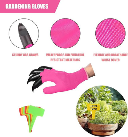 Monika Gardening Kit 20 Piece Set Transplanter Fork Cultivator Trowel Pruner Weeding Fork Gift of Choice