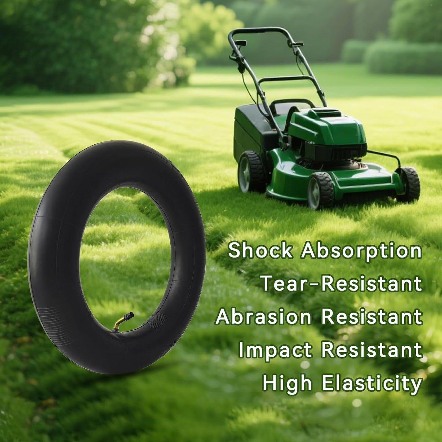 3.50/3.25/3.00-8 Inner Tube for 8 Inch Rim Sizes 3.50-8 3.25-8 3.00-8 3-8 300-8 350-8 Tire Tubes with Bent Valve Stem for Wheelbarrows, Mowers, Garden Cart, Hand Trucks, 2 PCS