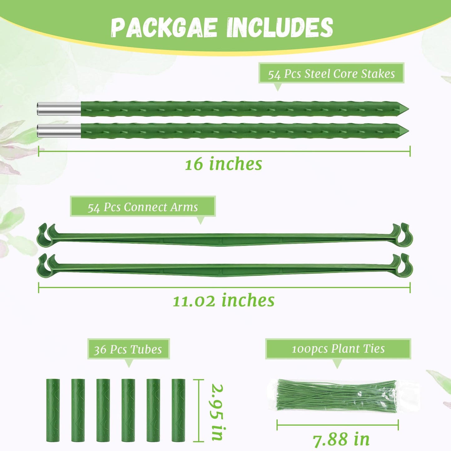 Legigo 6-Pack Tomato Cage for Garden Plant Support- Up to 48inch Garden Stakes Tomato Cage, Tomato