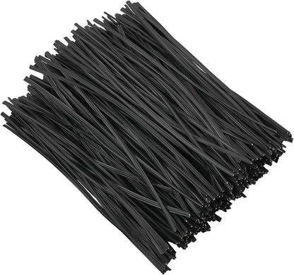 300 pcs 5 inches Black Plastic Twist Ties, Cable Ties, for Bags, Gardening Tools